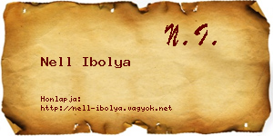 Nell Ibolya névjegykártya